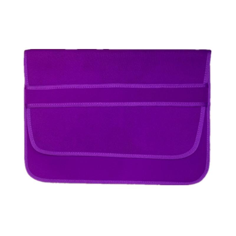 V562-A2078923060DBT-202508281245-00 Horizontal Flap Clutch Bag with Neoprene Laptop Lining - Black - 13 Inch - Image 1