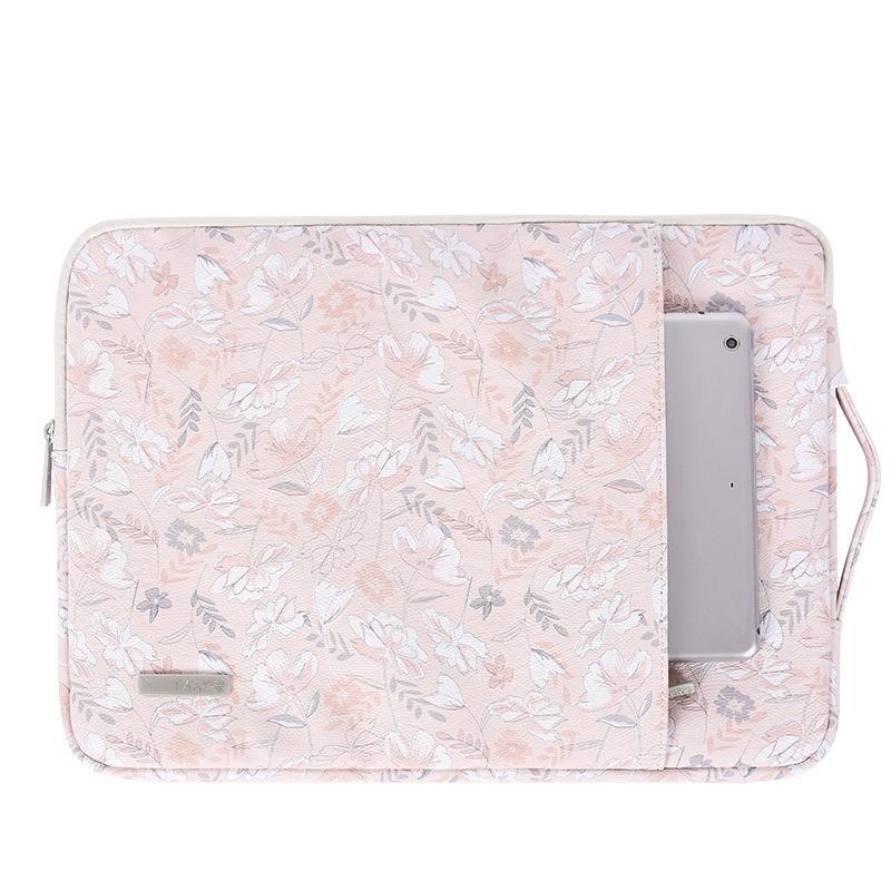 V562-A3031243060DBT-202508272205-00 13 Inch Laptop Sleeve with Telescoping Handle - Light Pink - Image 1