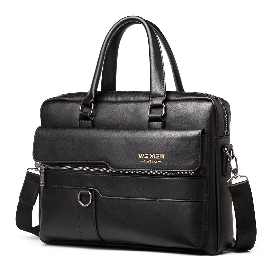V562-B0223BCC-202508291040-00 Retro Pu Leather Men Crossbody Bag - Black - Image 1