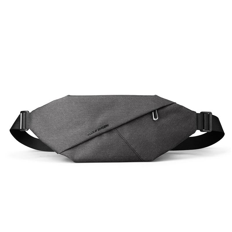 V562-B1004932060DBT-202508282310-00 Men Casual Sports Chest Bag Lightweight Shoulder Bag - Elite Black 7786 - Image 1