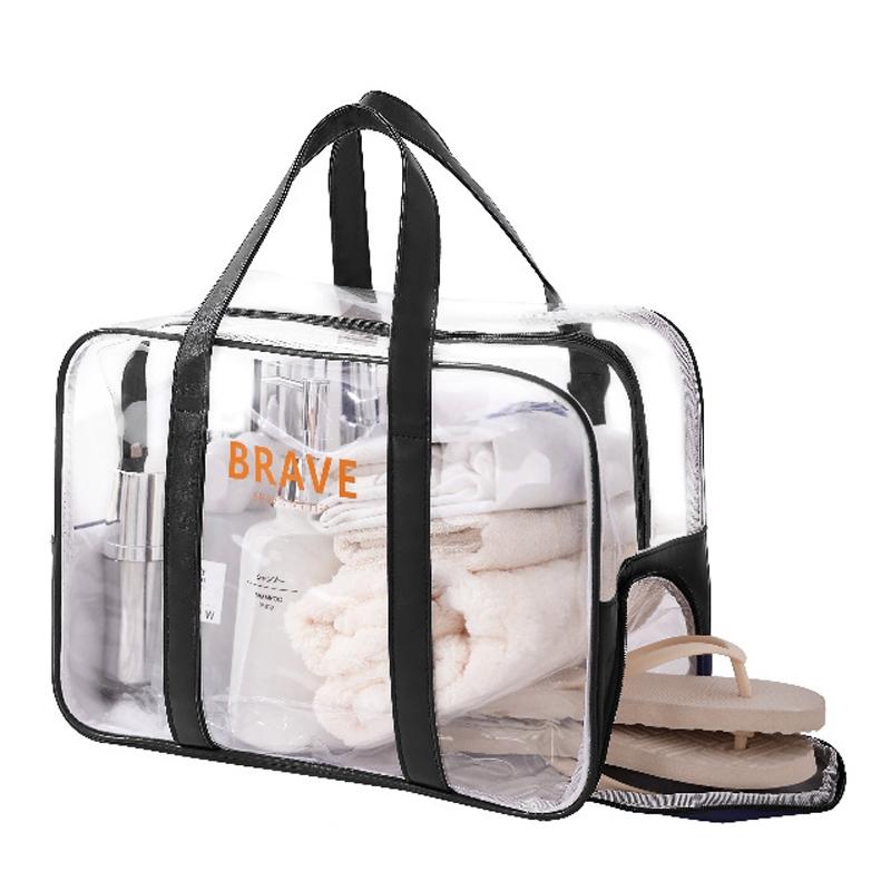 V562-B1006025060DBT-202508290646-00 Waterproof Sports Tote For Toiletries & Makeup - Black - Image 1