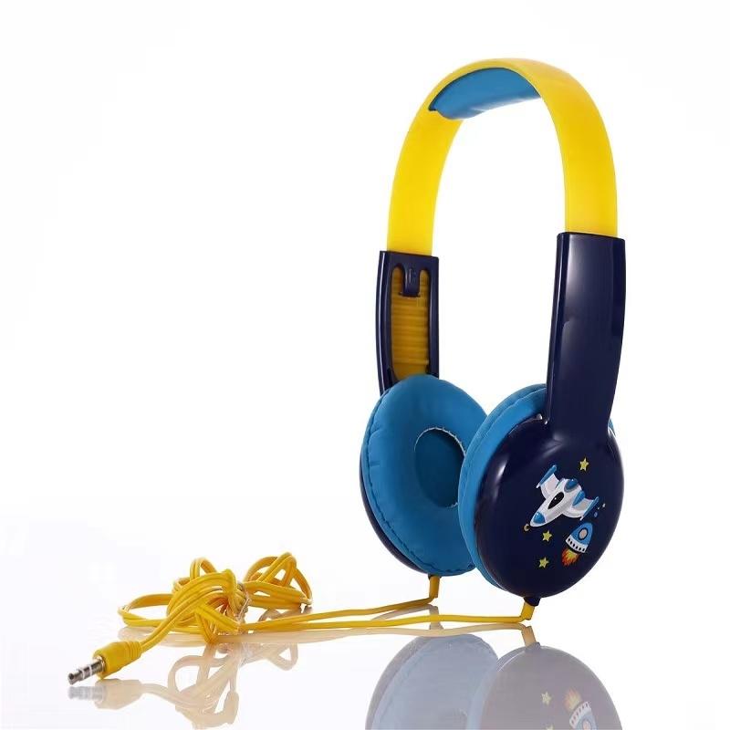 V562-B101726100AYS-202508292146-00 Portable Children'S Wired Headphones - Black Yellow - Image 1