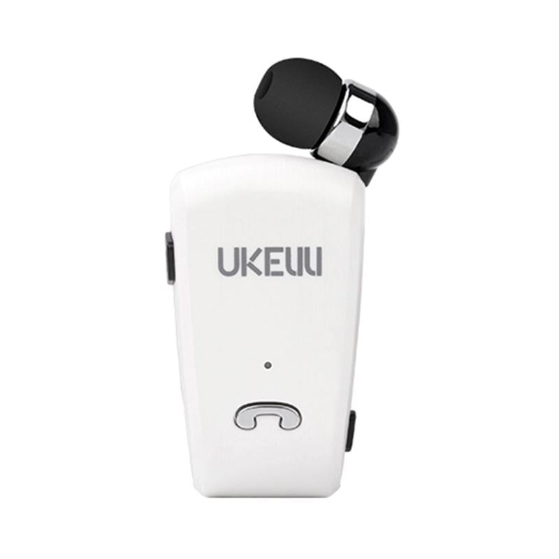 Wireless Noise-cancelling Earbuds with Bluetooth and Pull Cable - White