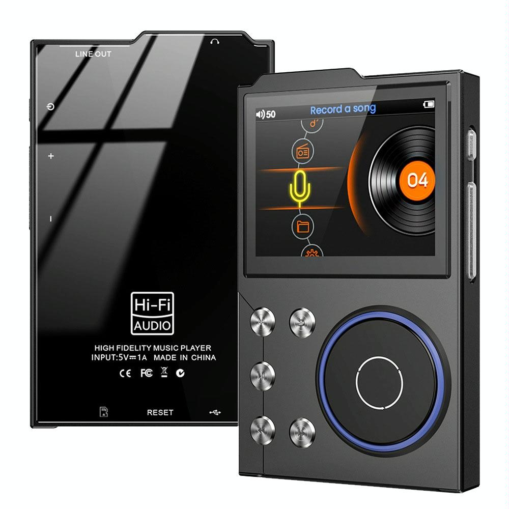 V562-B1026035060DBT-202508291110-00 2.4 Inch Hifi Bluetooth Music Player Dsd256 Mastering Sound Quality 16Gb+16Gb Memory - Black - 16Gb - Image 1