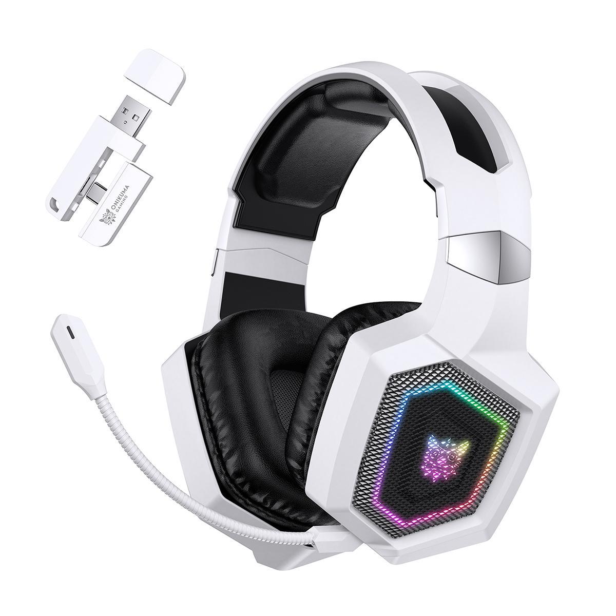 V562-B103379700ADE-202508292240-00 Tri-Mode Bluetooth E-Sports Headset - White - Image 1