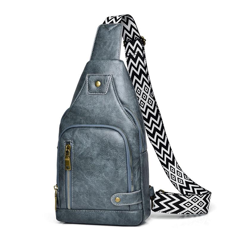 V562-B1035134060DBT-202508291007-00 Versatile Single Shoulder Chest Bag For Motorcyclists - Gray - Image 1
