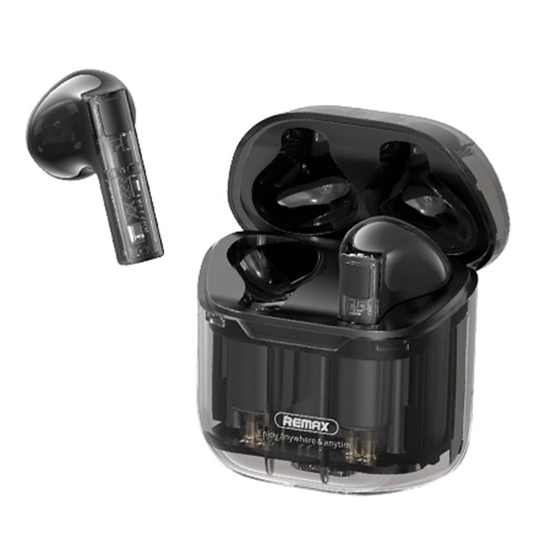 V562-B1048933060DBT-202508281554-00 Wireless Bluetooth Headset with Low Delay and Transparent Design - Black - Image 1