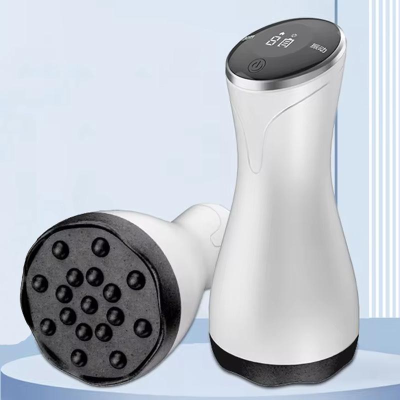 V562-B1051905060DBT-202508292316-00 9-Speed Electric Hot Compress Massager For Whole Body Gua Sha - Black - Image 1