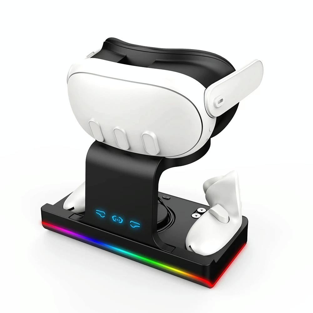 V562-B1054834060DBT-202508280930-00 Meta Quest 3 Vr Charging Stand with Grip - Black - Image 1