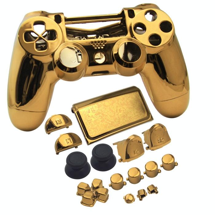 V562-B1060681060DBT-202508282331-00 Ps4 Slim Protective Case - Electroplated - Gold - Image 1