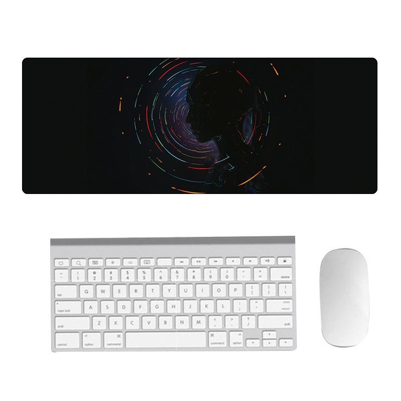 V562-B1078081060DBT-202508291353-00 Fantasy Pattern Mouse Pad Hand Painted 300 X 800 X 1.5Mm Non Overlocked - 2 Silhouettes - Image 1