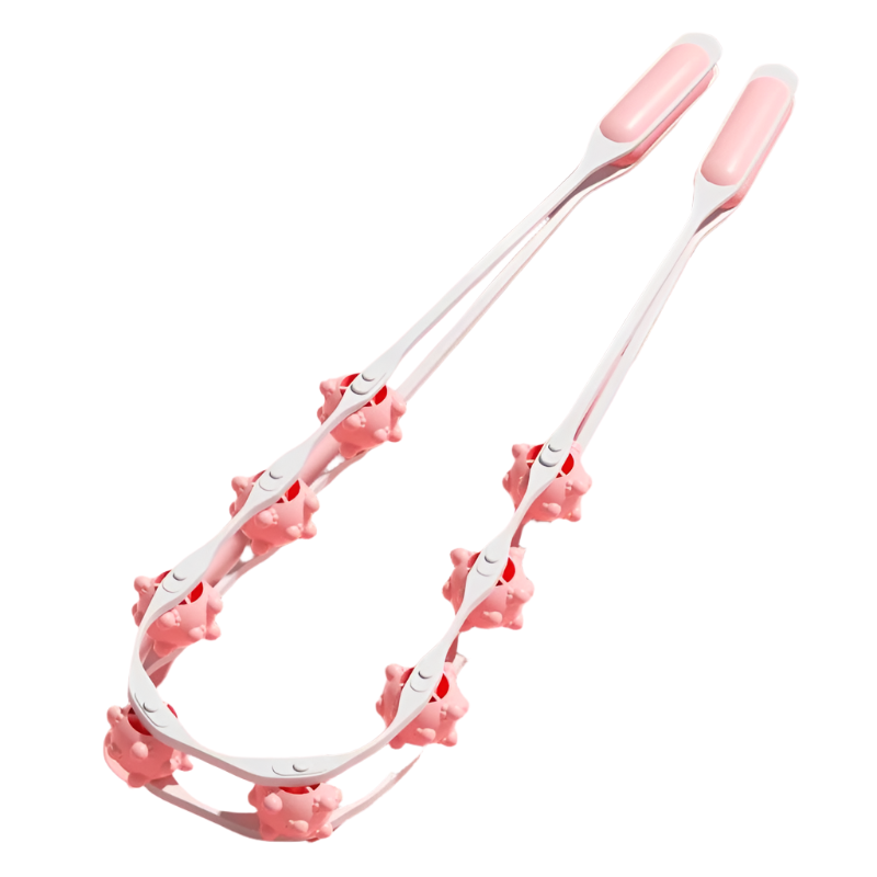 V562-B1099342060DBT-202508292253-00 Manual Shoulder & Back Massager - Pink - Image 1