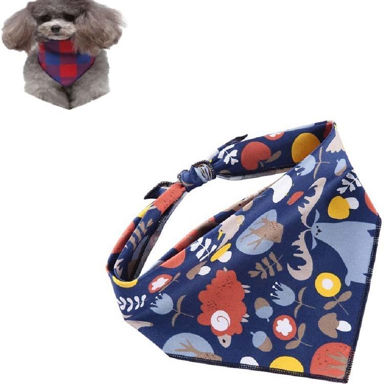 V562-B2049926240DBT-202508290231-00 Cotton Cartoon Print Pet Saliva Towel - Size L 73X50X50Cm - Sjj24 Christmas Elk - Image 1