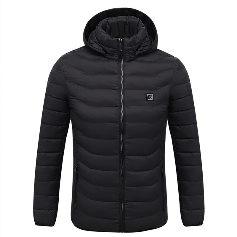 V562-B207821070DBT-202508272336-00 Winter Smart Electric Heating Hooded Jacket - Size L Black - Image 1