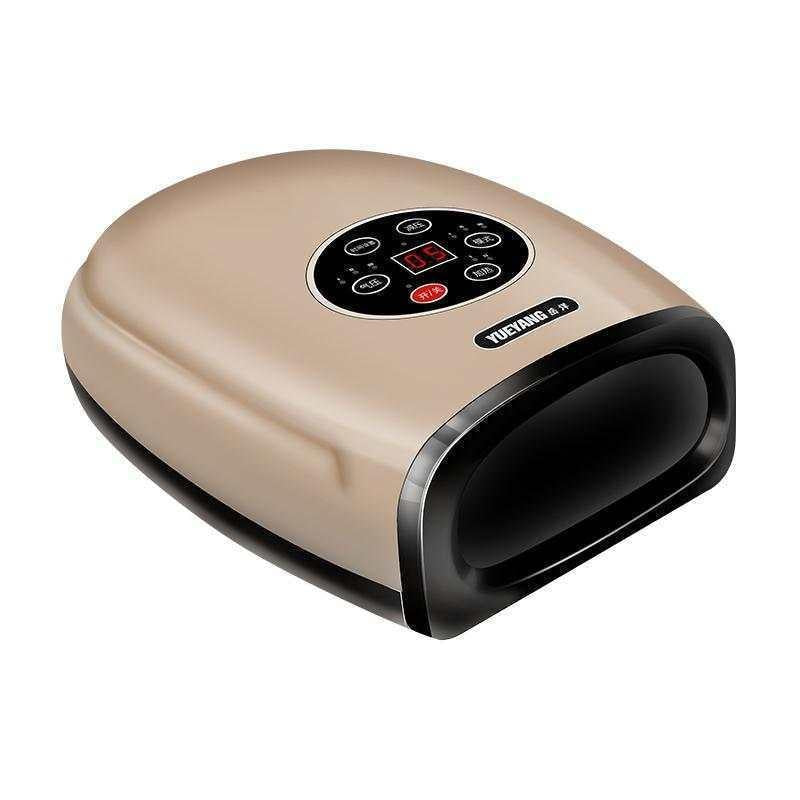 V562-B2097296950DBT-202508292226-00 Hand Finger Joint Massager Wrist Palm Physiotherapy Mouse Meridian Acupoint Charging Amber Gold - Amber Gold - Image 1