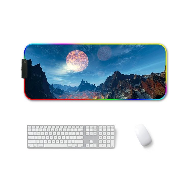V562-B2118412750DBT-202508291604-00 Rgb Non Slip Mouse Pad With Thermal Transfer - Snow Peak - Image 1