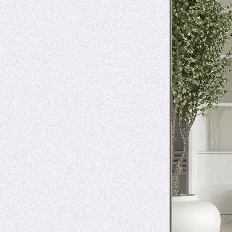 V562-B3048154060DBT-202508282111-00 30cm Wide Electrostatic Frosted Window Film for Thermal Insulation - Glue-Free White Matte - 45Cm Wide/Meter - Image 1
