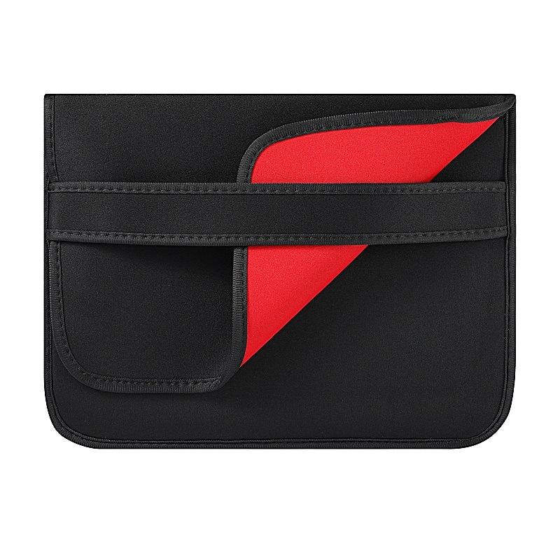 Horizontal Flap Clutch Bag with Neoprene Laptop Lining - Blue - 15 Inch