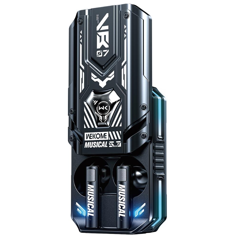 V562-B4421D6PI-202508290047-00 Wireless Mecha Blade Bluetooth Earphones - Black - Image 1