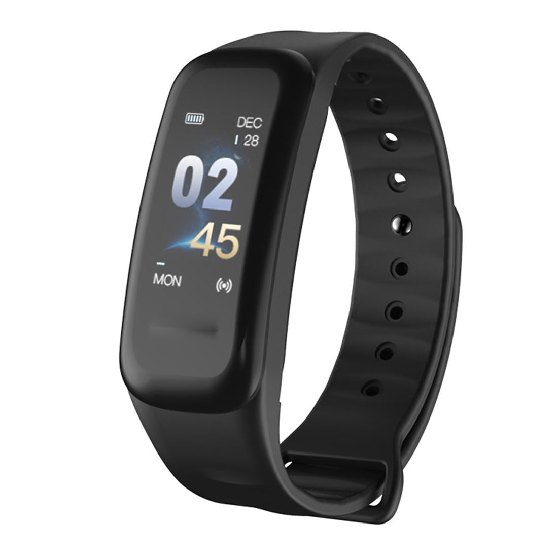 V562-B6869AC-202508281140-00 Bluetooth Fitness Tracker With Heart Rate & Sleep Monitor - Waterproof - Black - Image 1