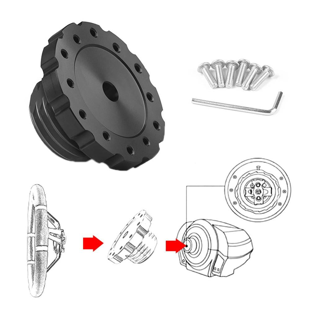 V562-B6951PRC-202508281035-00 Universal Gaming Steering Wheel Adapter for Thrustmaster T500ts - Connect Txt300 - Black - Image 1