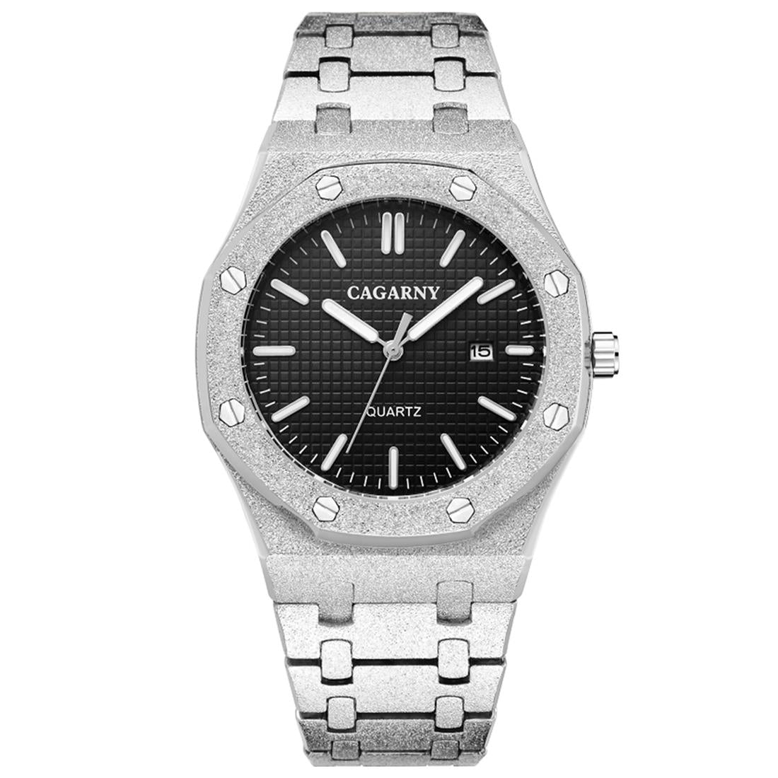 Gold Shell Black Dial Men Stainless Steel Watch with Dual Movement - Wa0335Sb