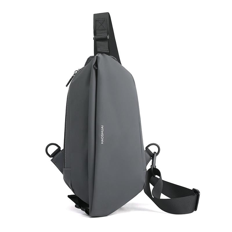 Men Casual Shoulder Bag Chest Pack For On The Go Convenience - Grey