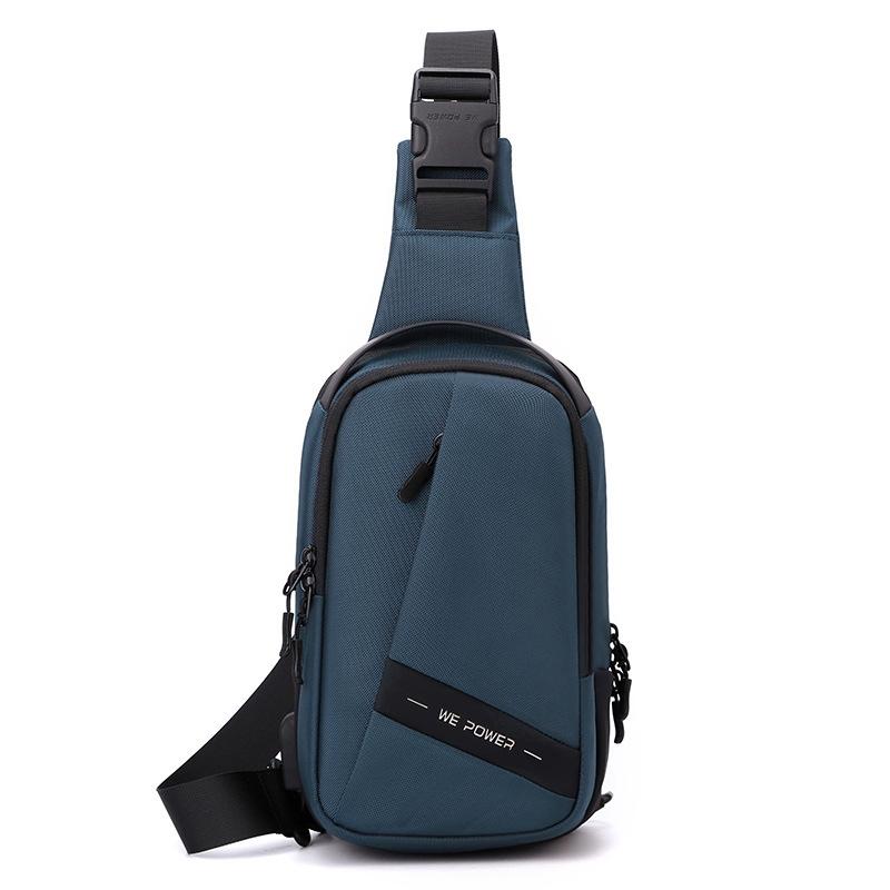 V562-C1010383060DBT-202508282346-00 Oxford Cloth Chest Bag Shoulder Messenger - Navy - Image 1