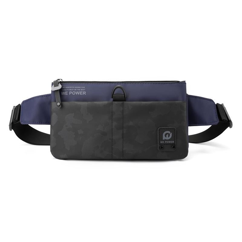 V562-C1016583060DBT-202508290009-00 Waterproof Men Crossbody Chest Bag For Outdoor Adventures - Dark Blue - Image 1