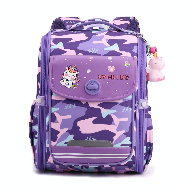 V562-C1019324060DBT-202508281416-00 Double School Backpack for Girls - Beautiful Purple - Image 1