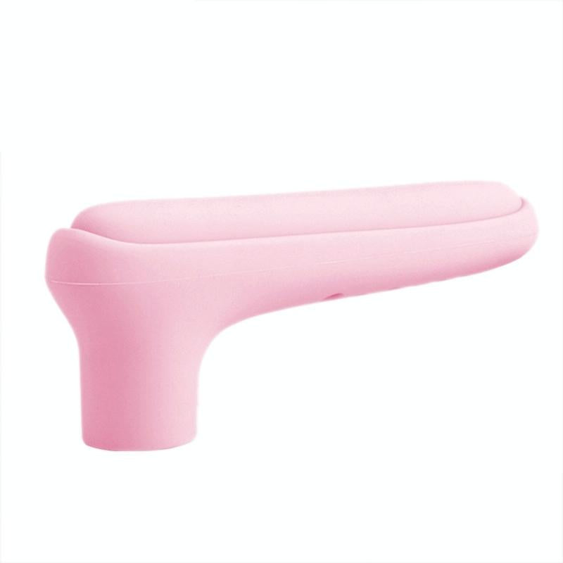 V562-C1040731750DBT-202508290225-00 Childproof Silicone Door Handle Protector - Anti-collision Guard - Pink - Image 1