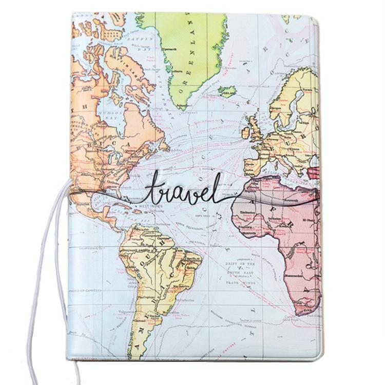 V562-C1050494060DBT-202508290841-00 Passport Cover For Travel Abroad 3D Map Design - Ma - Image 1