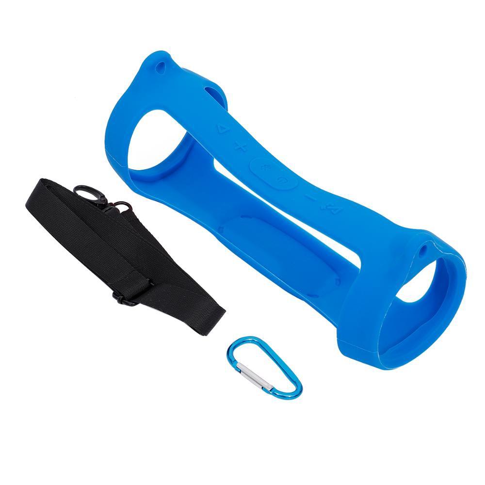 V562-C1069413850DBT-202508280703-00 Jbl Charge 4 Speaker Cover with Strap & Carabiner - Portable Silicone Protection - Blue - Image 1