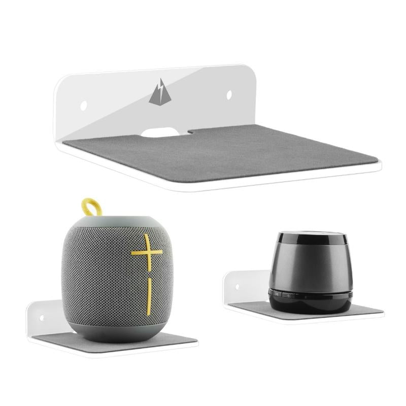V562-C1080739550DBT-202508290120-00 Wall-mounted Bluetooth Speaker Bracket with Phone Charging - Transparent - Image 1