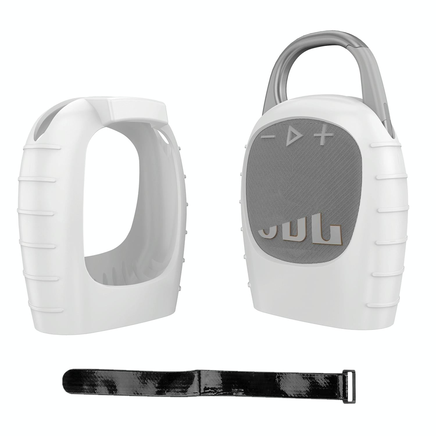 V562-C108374600ADE-202508282110-00 Shockproof Silicone Case for Jbl Clip 5 Bluetooth Speaker - White - Image 1