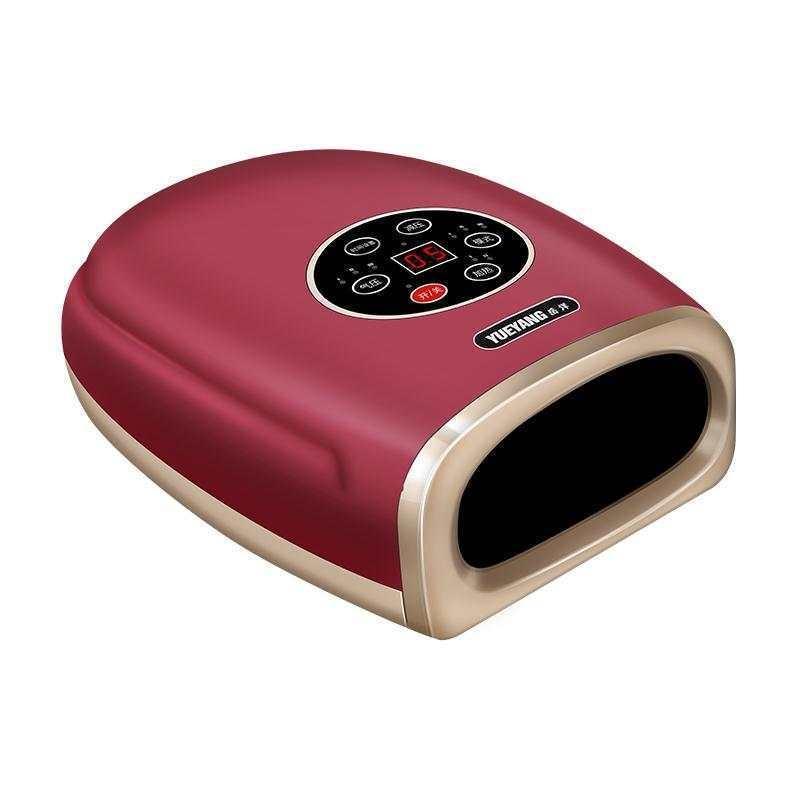V562-C1097296950DBT-202508292310-00 Hand Finger Joint Massager Wrist Palm Physiotherapy Mouse Meridian Acupoint Plug Amber Gold - Rose Red - Image 1