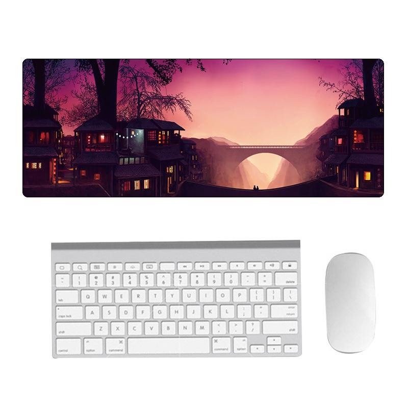 V562-C2078081060DBT-202508290935-00 Fantasy Pattern Mouse Pad 300 X 800 X 2Mm Hand Painted - 3 Dream Landscape - Image 1
