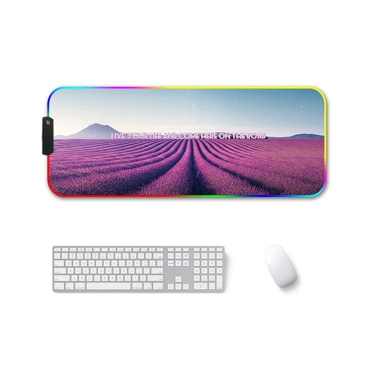 V562-C3018412750DBT-202508291430-00 Rgb Non Slip Mouse Pad With Thermal Transfer - Lavender - Image 1