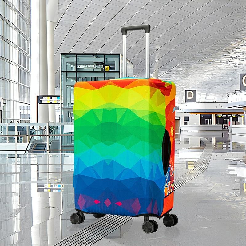 V562-C3071173060DBT-202508290454-00 Thick Elastic Luggage Cover for Outdoor Travel - Fits 22-24 Inches - T-018 - L (22-24 Inches) - Image 1