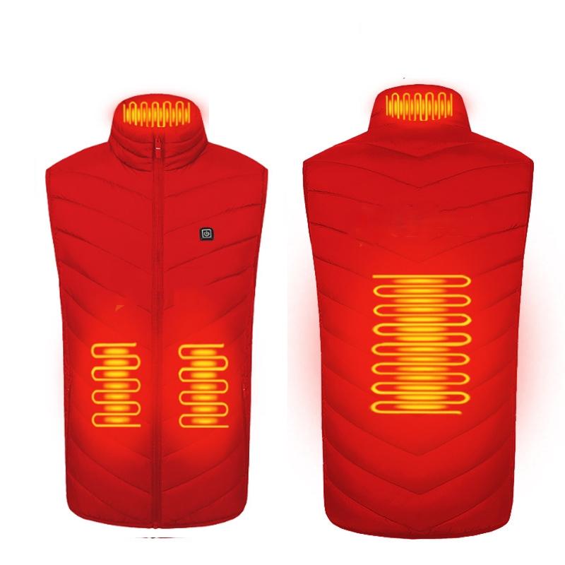 V562-C4019155060DBT-202508291321-00 4 Area Single Control Usb Electric Heating Undershirt Intelligent Warm Vest - Red - Xl - Image 1