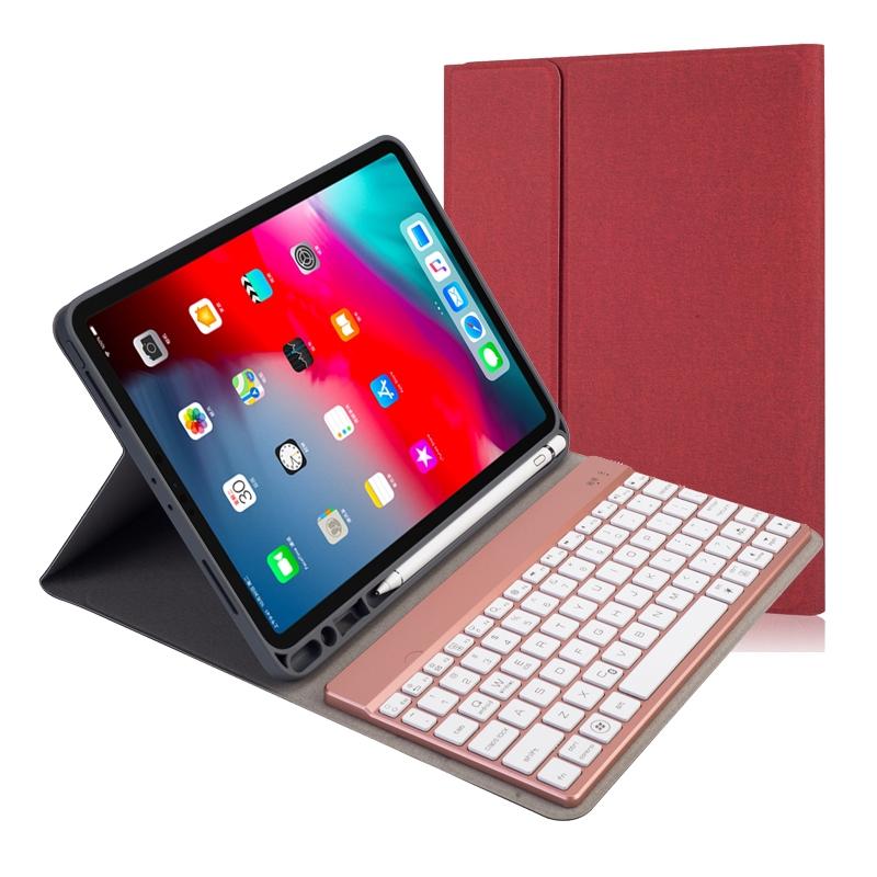 V562-D10701300ADE-202508272202-00 Multi-Colour Backlit Bluetooth Keyboard Case For Ipad Pro 11 With Holder & Pen Slot - Image 1