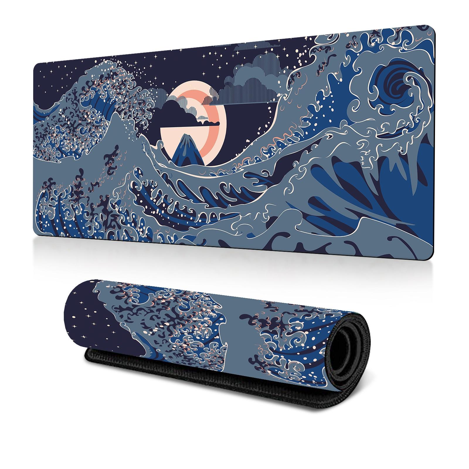 V562-D4008855060DBT-202508291241-00 Non Slip Gaming Mouse Pad Big Wave Design - No.14 - 300X800X3Mm - Image 1