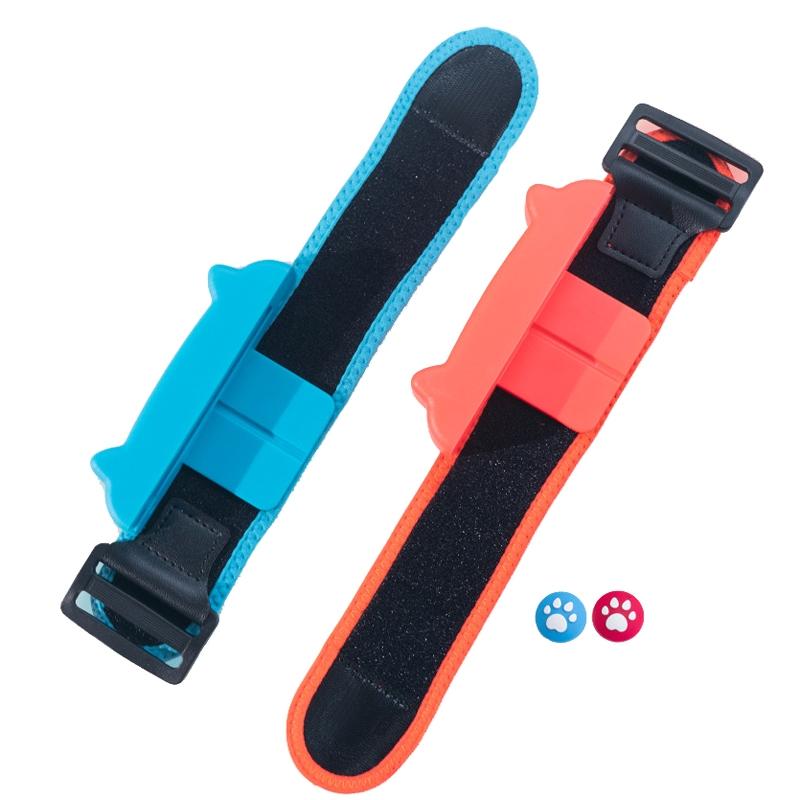 V562-E1026752060DBT-202508290141-00 Joy Con Wrist Bracelet for Switch - Dancing Game Handle - Red Blue 29Cm - Image 1