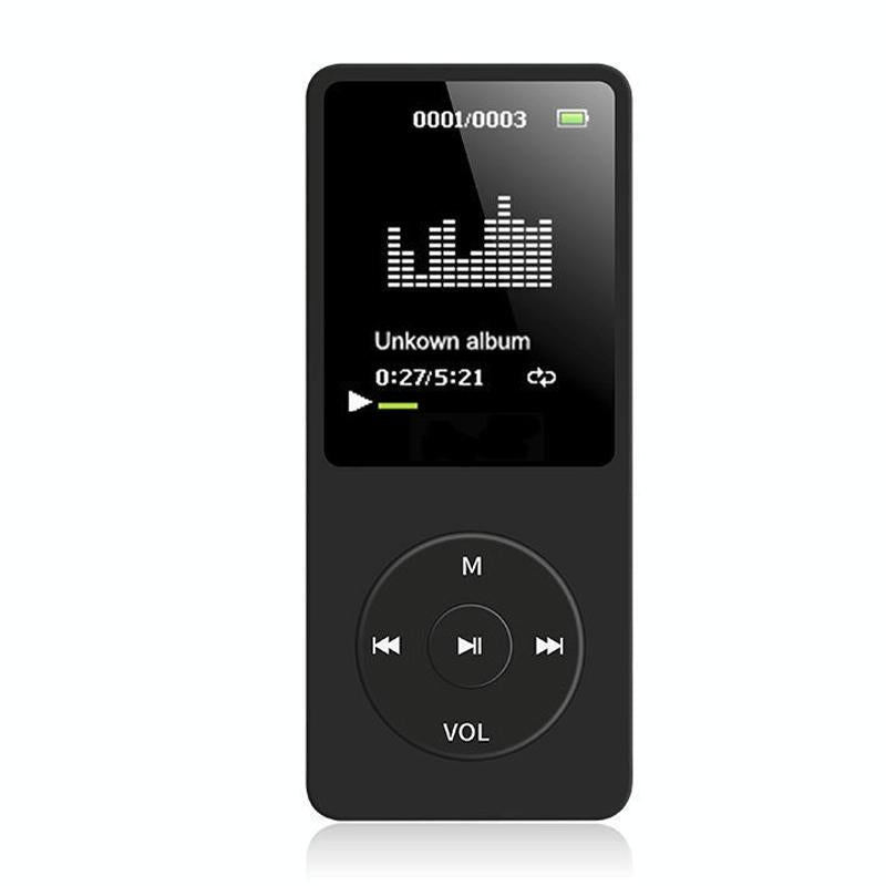 V562-E1051722060DBT-202508291126-00 Ultra Thin Screen Mp4 Player Lossless Sound - Black - Image 1