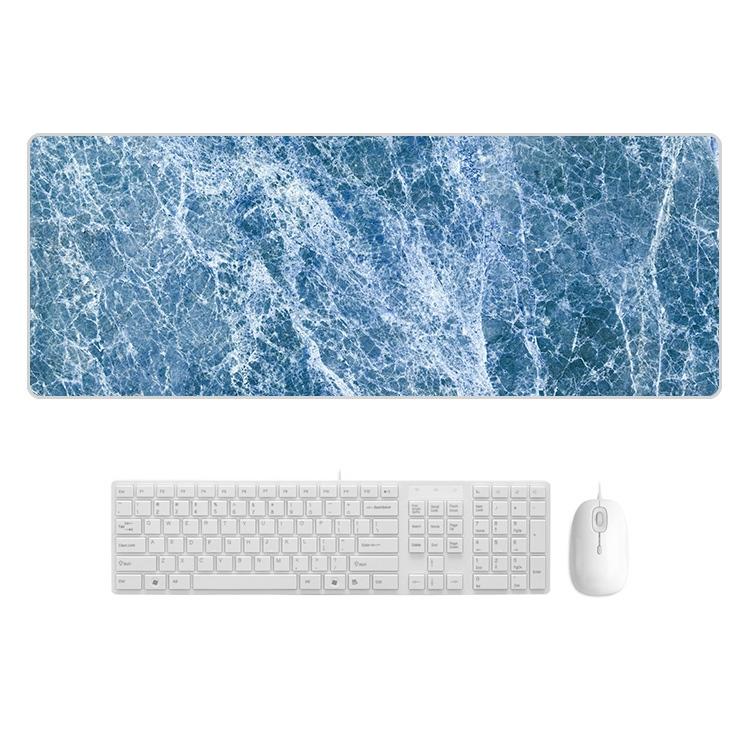 V562-E8067322750DBT-202508291003-00 Marble Rubber Mouse Pad Durable & Stylish - Blue Marble - Image 1