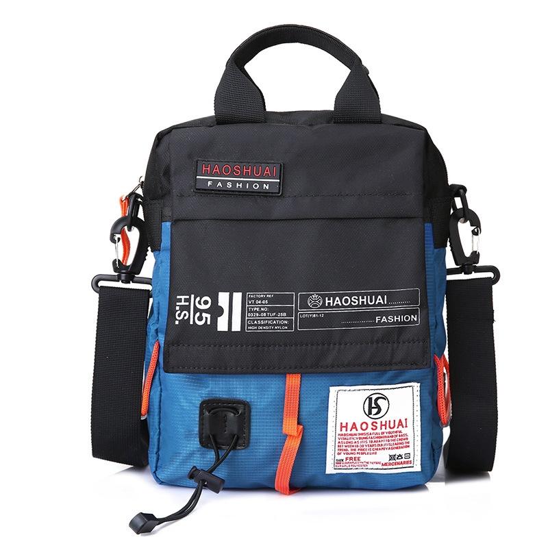 V562-F1032713060DBT-202508290121-00 Waterproof Men Crossbody Bag Outdoor Cloth Sling For Hands Free Convenience - Light Blue - Image 1