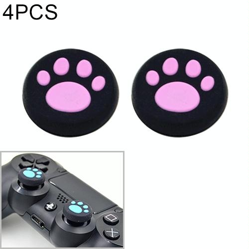V562-F2600TN-202508281235-00 4-piece Silicone Cat Paw Gamepad Covers for Ps4 / Ps3 / Ps2 / Xbox / Wiiu - Pink - Image 1