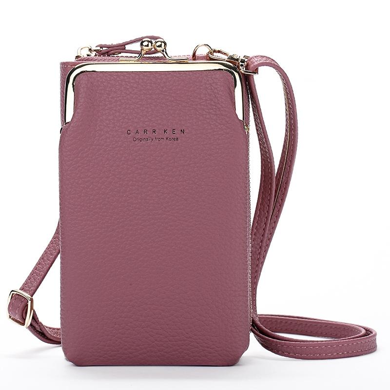 V562-G1041838650DBT-202508291011-00 Stylish Pebbled Shoulder Bag For Women - Shallow Purple - Image 1
