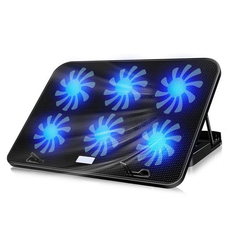 V562-G10543600ADE-202508290215-00 Silent Six-fan Cooling Holder for Notebook Computers - Black - Image 1