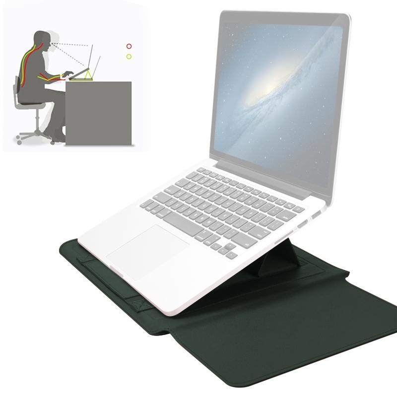 V562-G2901CBM-202508290921-00 Universal Waterproof Laptop Bag Set With Handle Stand Pen Holder Winders Mouse & Charger Bags - Green - Image 1